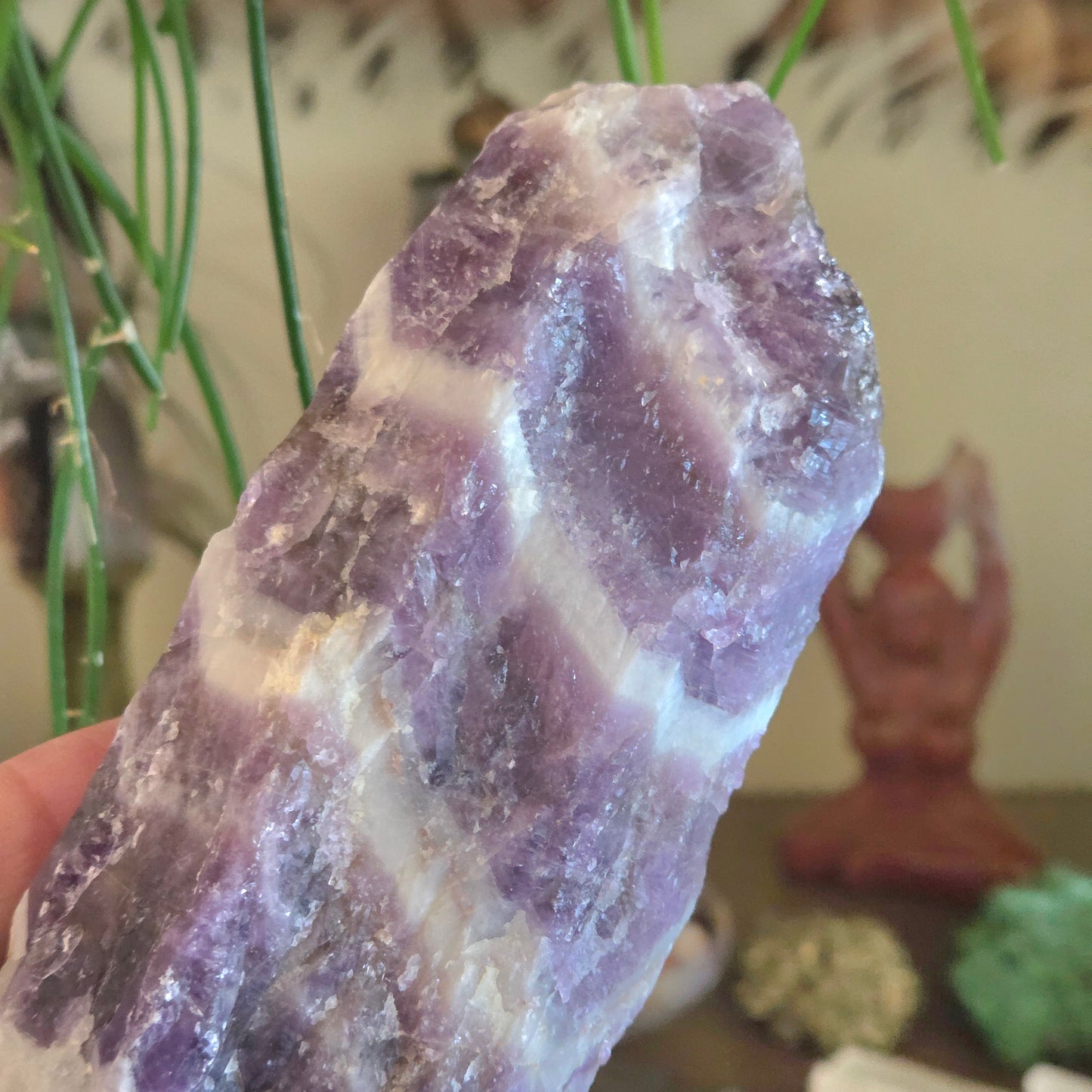 Chevron Amethyst Wand -