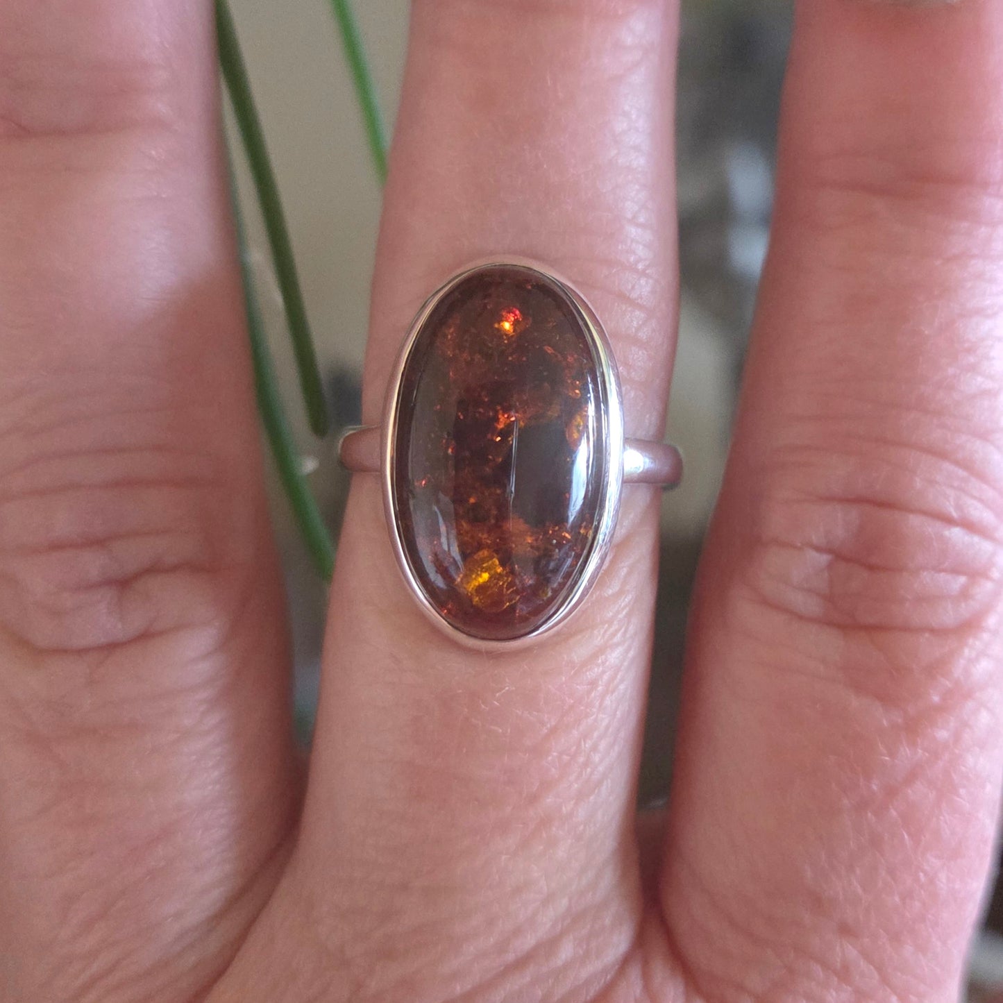 Amber Ring Size 10