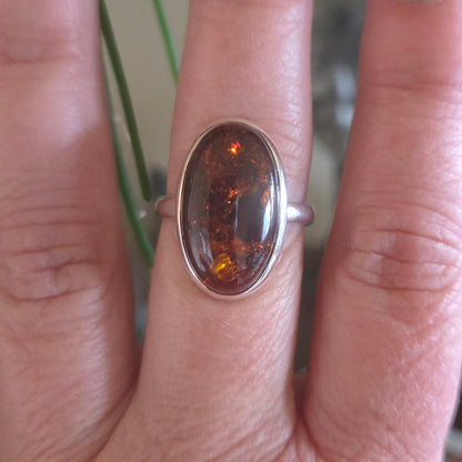 Amber Ring Size 10