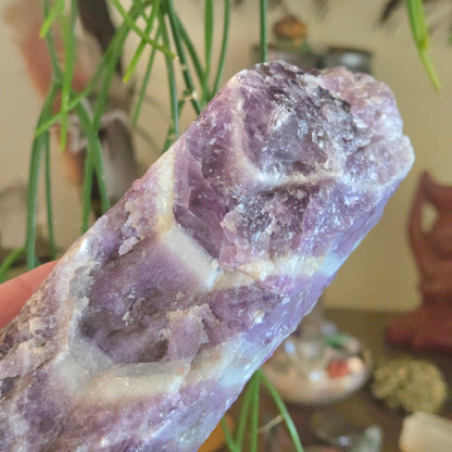 Chevron Amethyst Wand -