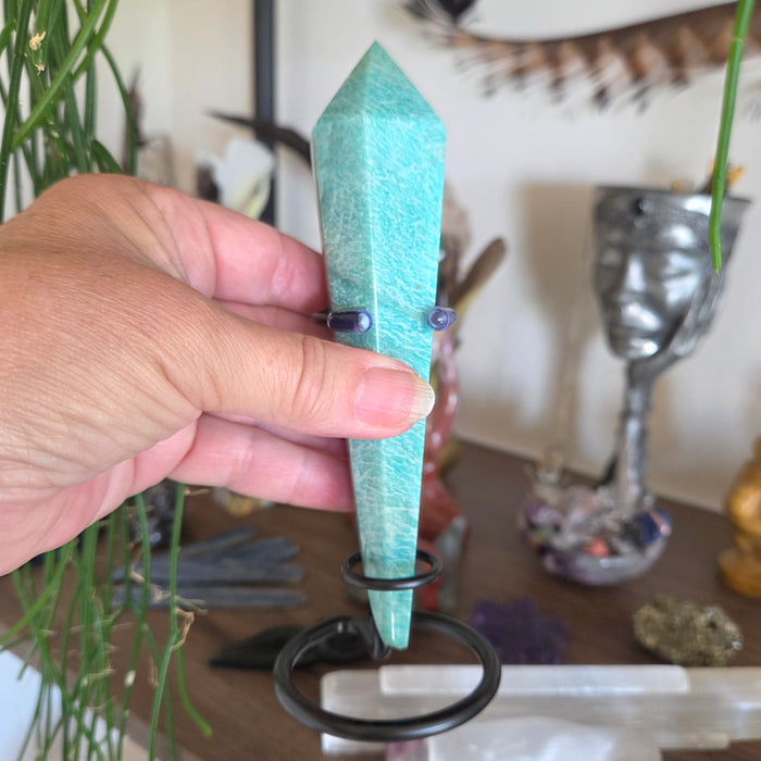 Amazonite Sceptre & Stand