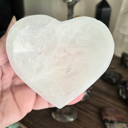 Selenite Heart Bowl