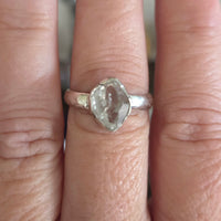 Herkimer Diamond Ring Size 9