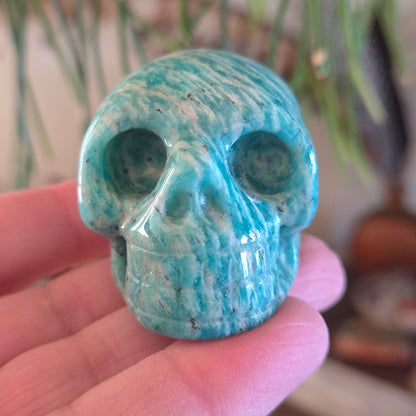 Amazonite Skull