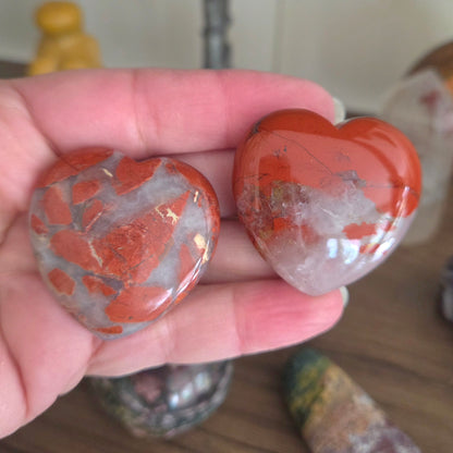 Red Jasper Heart