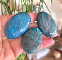 Blue Apatite Palm Stone