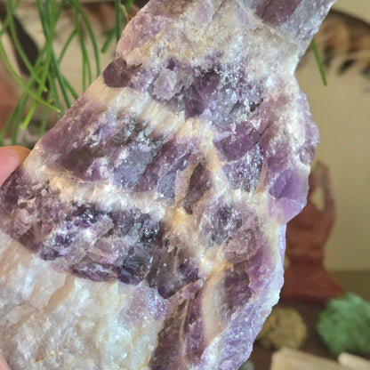Chevron Amethyst Wand -