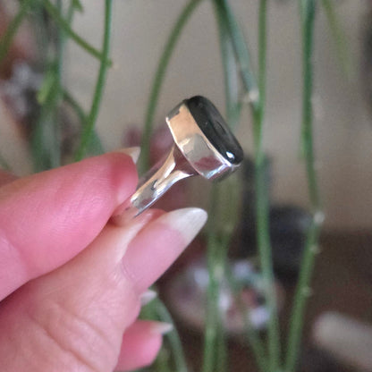 Green Tourmaline Ring Size 7