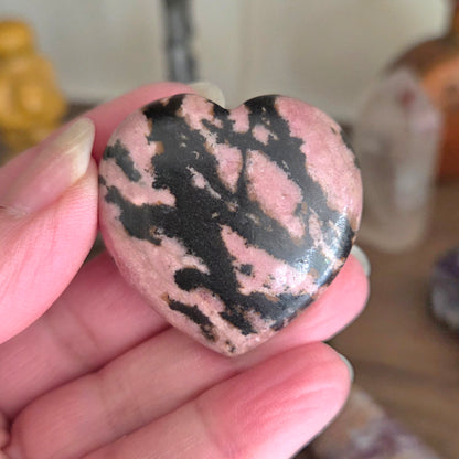 Rhodonite Heart