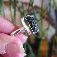 Moldavite Ring Size 10