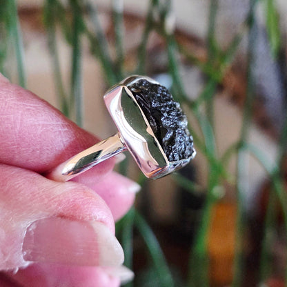 Moldavite Ring Size 10