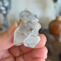 Epidote In Quartz Cluster