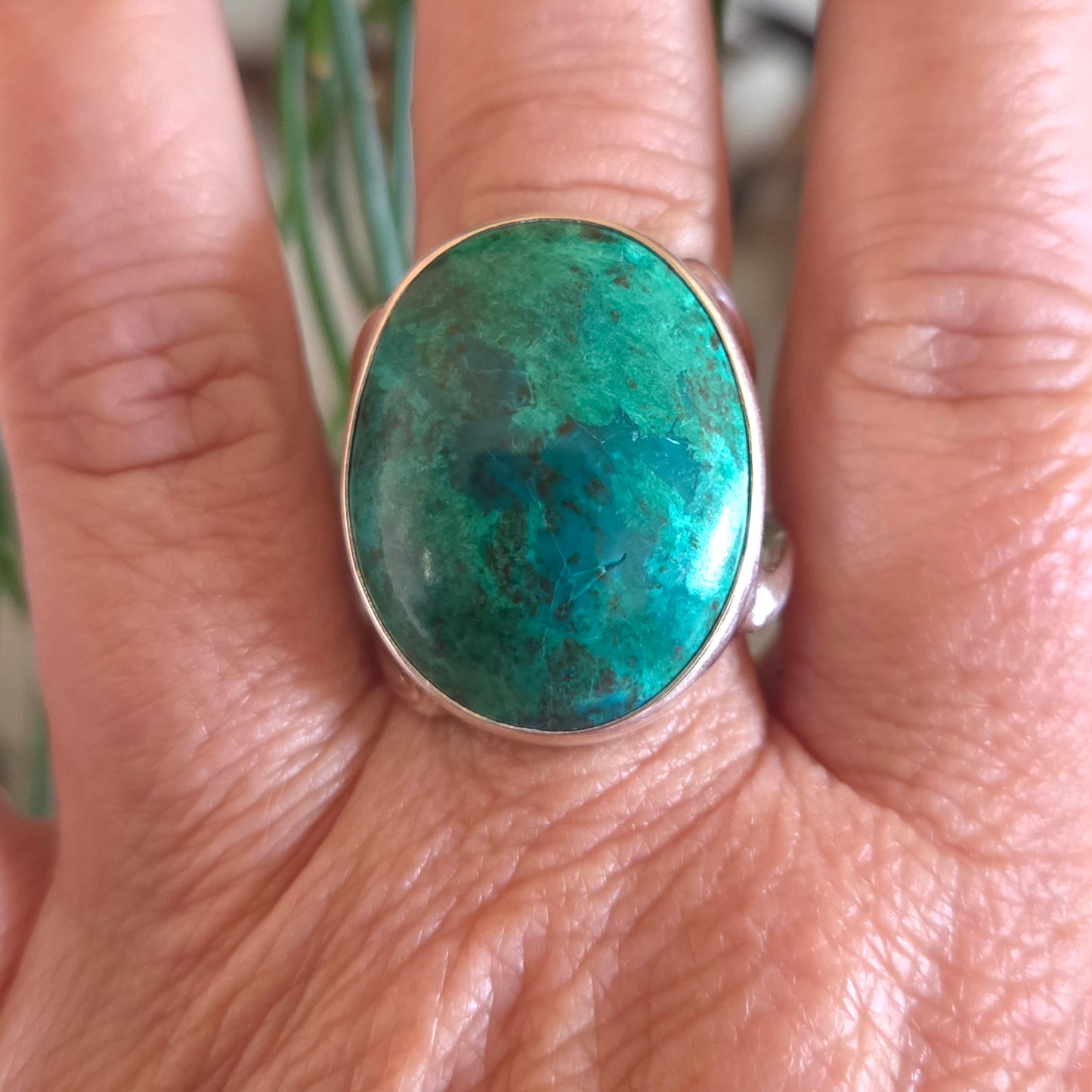 Chrysocolla Ring Size 10