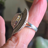 Golden Rutile Ring Size 4