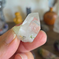 Epidote In Quartz Cluster