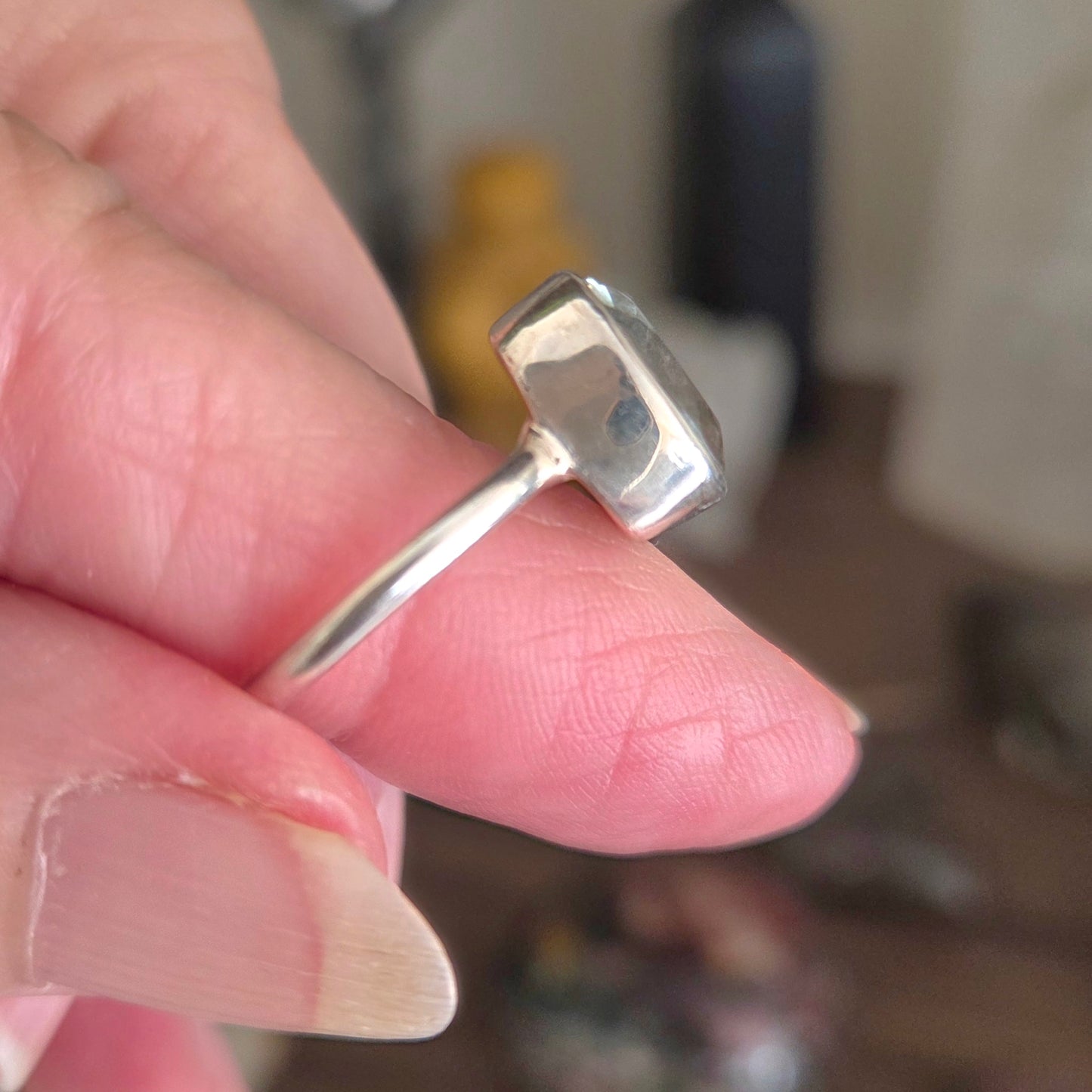 Prasiolite Ring Size 8