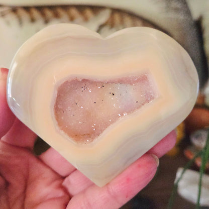 Druzy Agate Hearts
