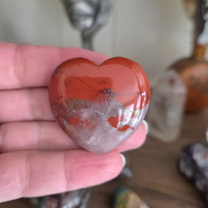 Red Jasper Heart