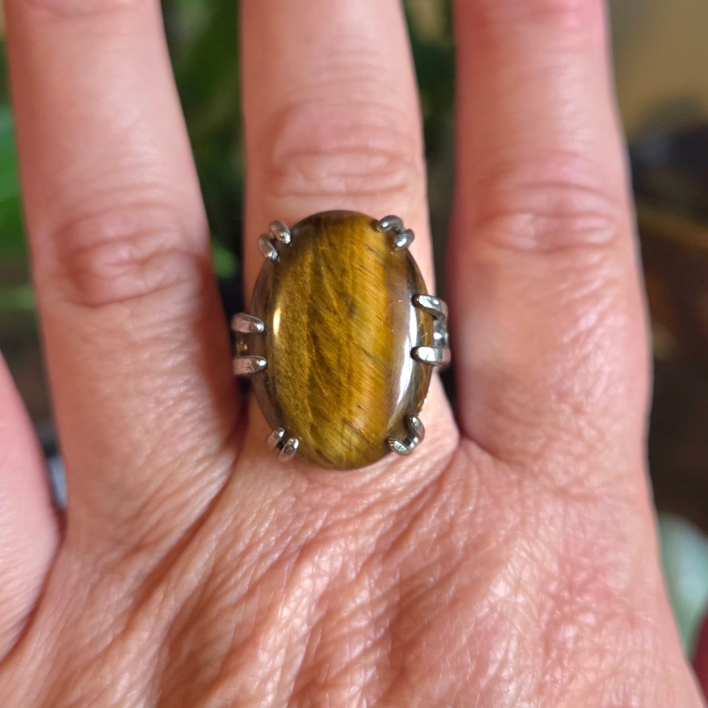 Tiger Eye Ring Size 11