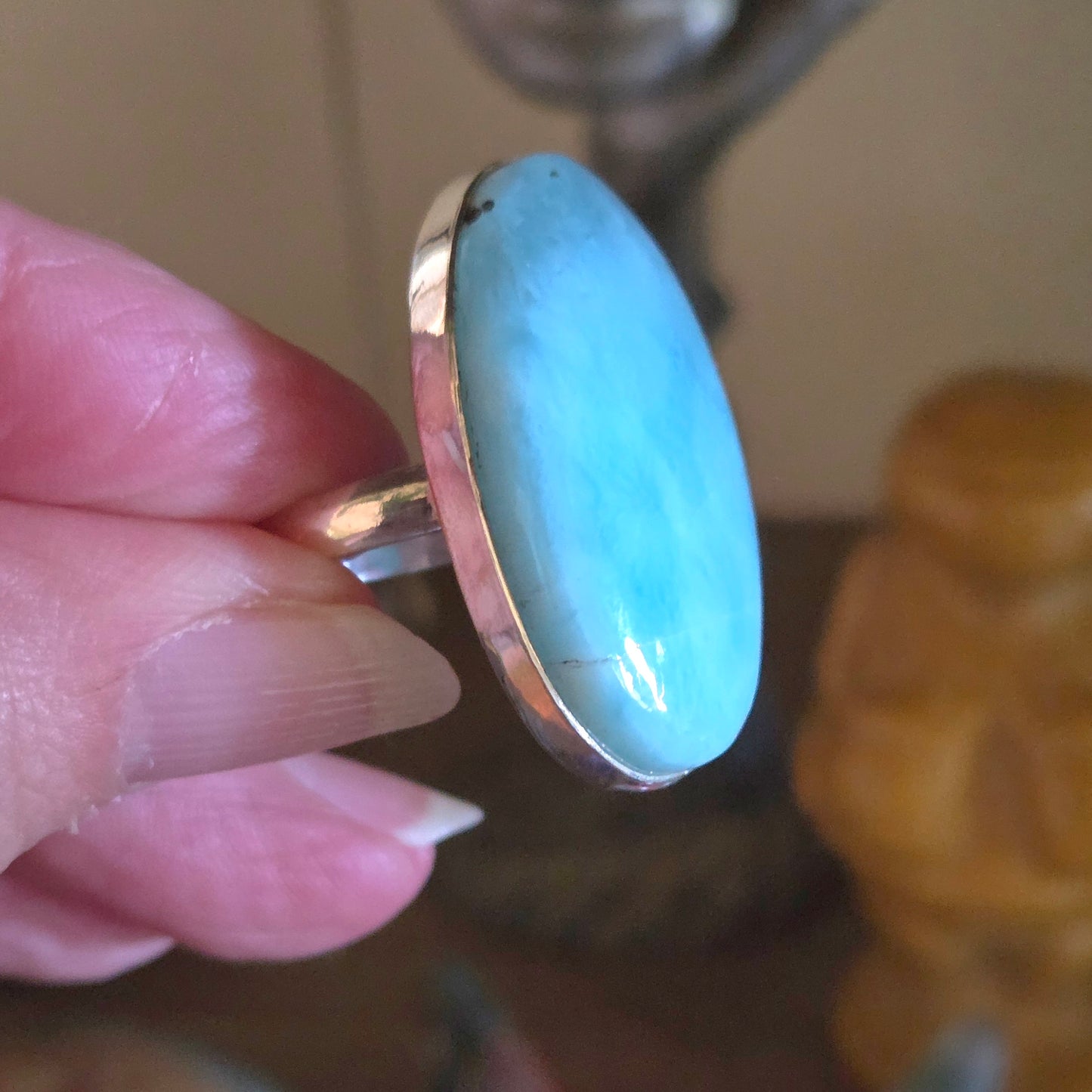 Larimar Ring Size 10