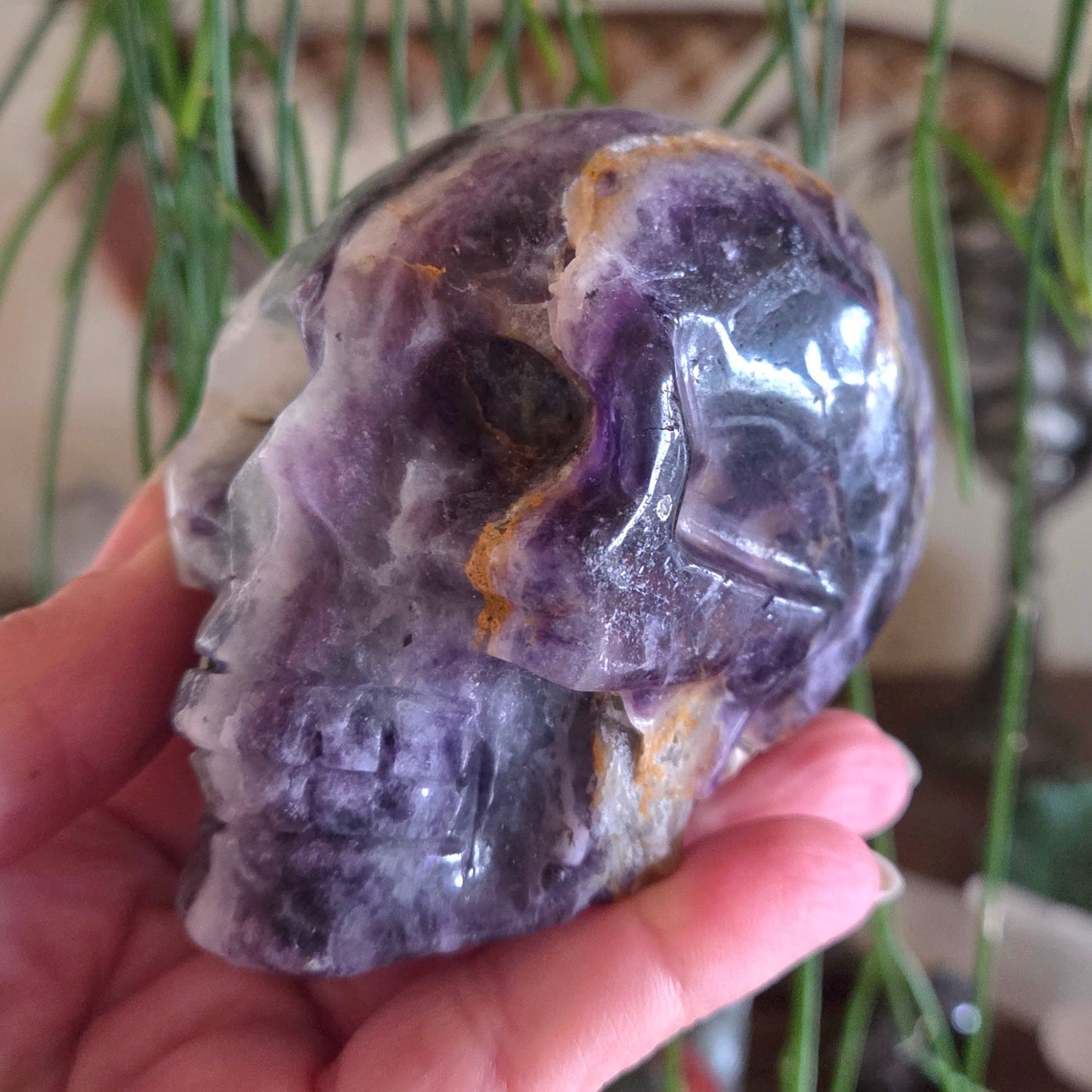 Fluorite Skull 636gm