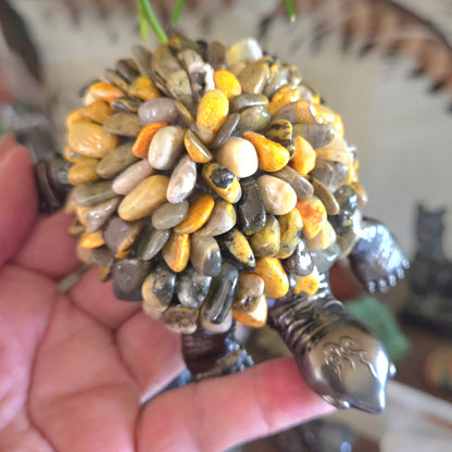 Bumblebee Jasper Turtle Lamp