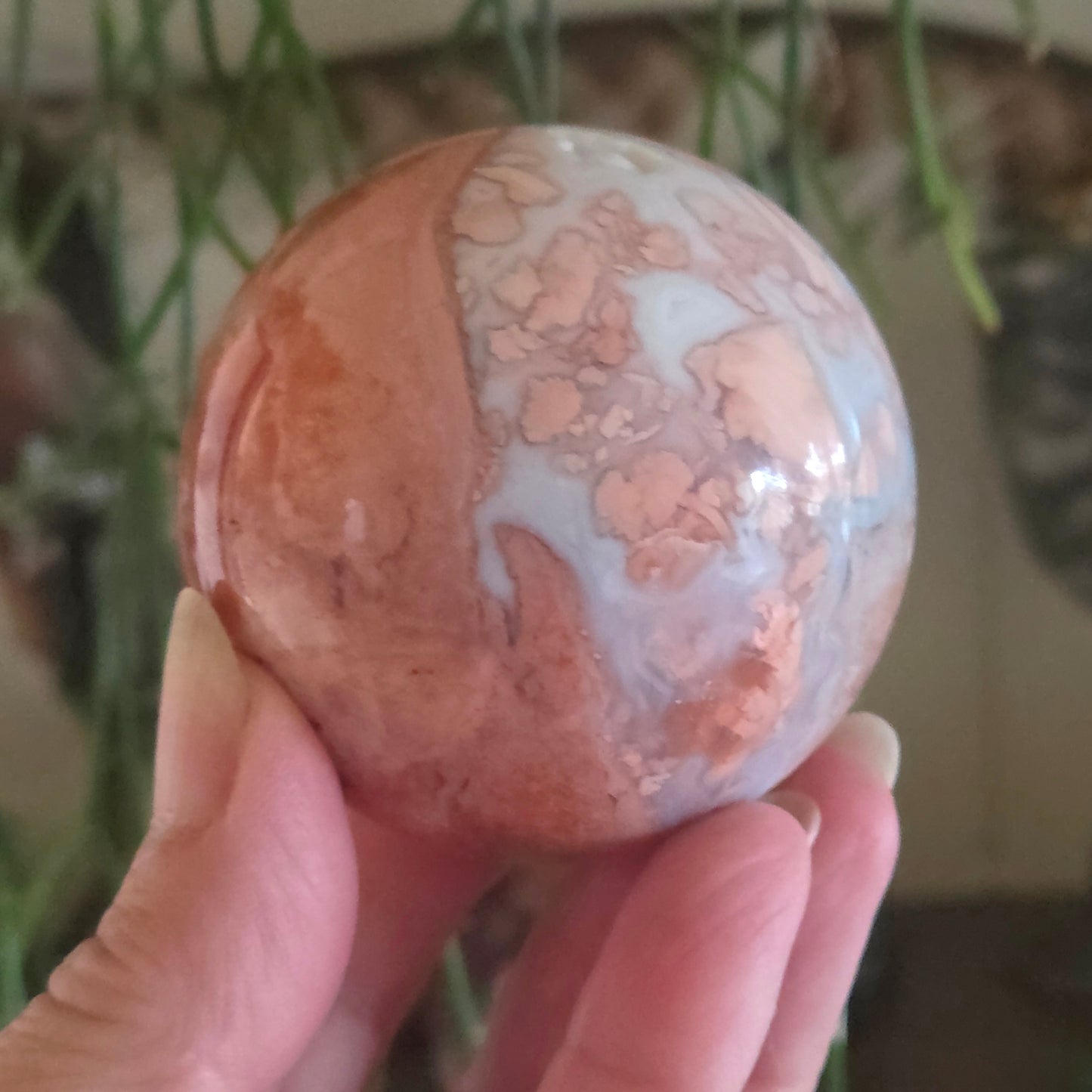 Petal Agate Sphere