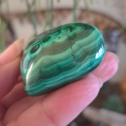 Malachite Puffy Heart