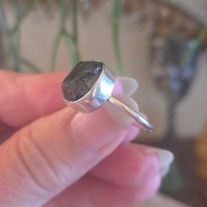 Green Tourmaline Ring Size 7