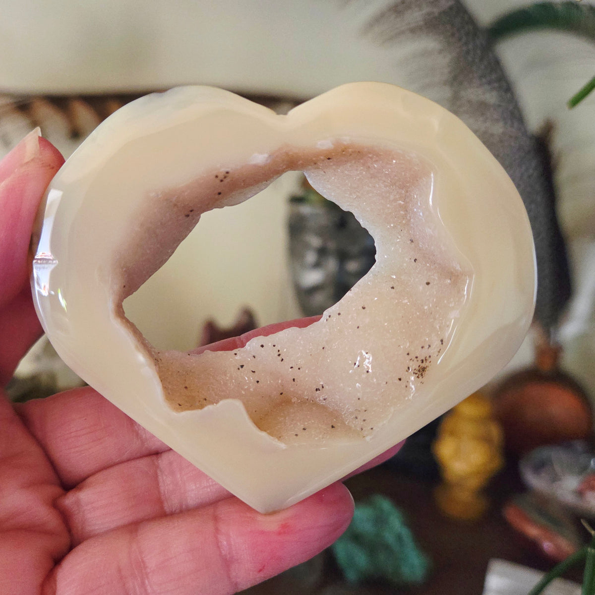 Druzy Agate Hearts