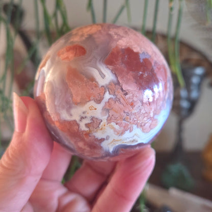 Petal Agate Sphere