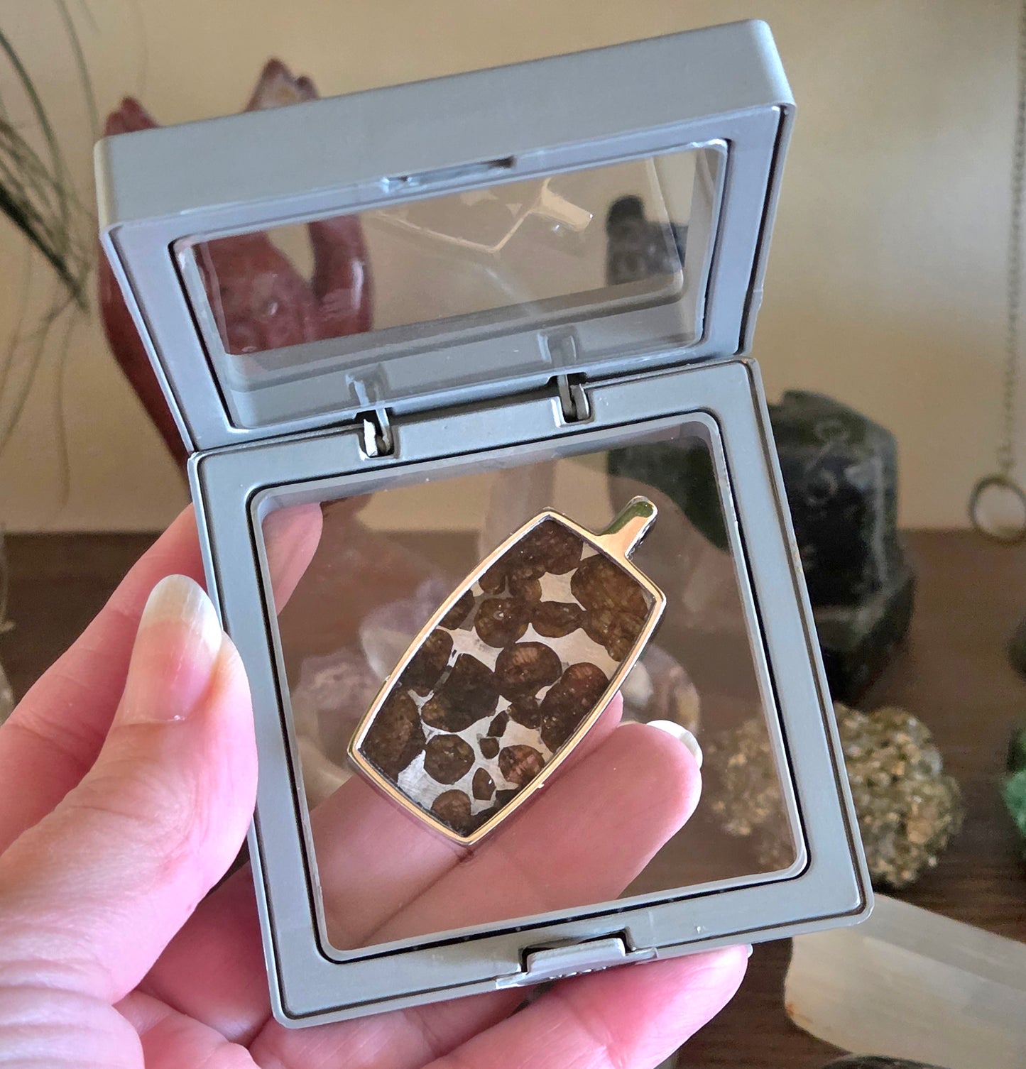 Pallasite Meteorite Pendant