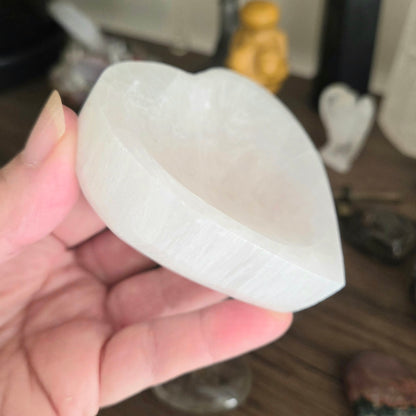 Selenite Heart Bowl