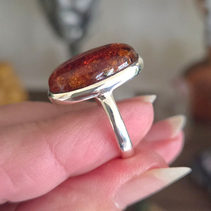 Amber Ring - Size 10