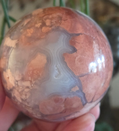 Petal Agate Sphere