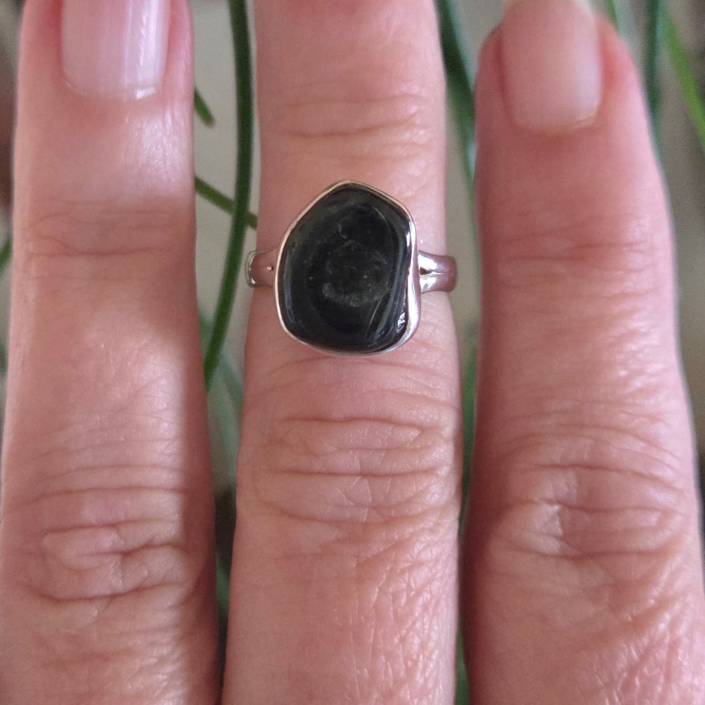 Green Tourmaline Ring Size 7
