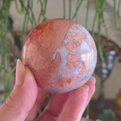 Petal Agate Sphere