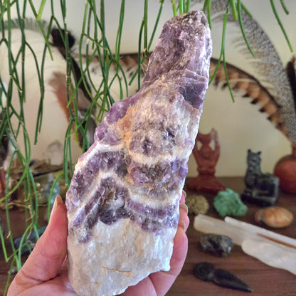 Chevron Amethyst Wand -