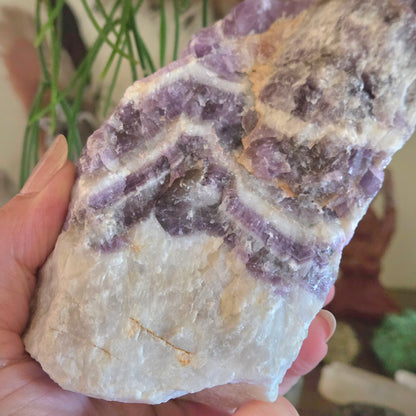 Chevron Amethyst Wand -