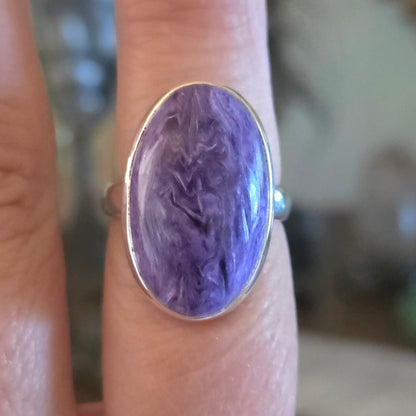 Charoite Ring Size 8