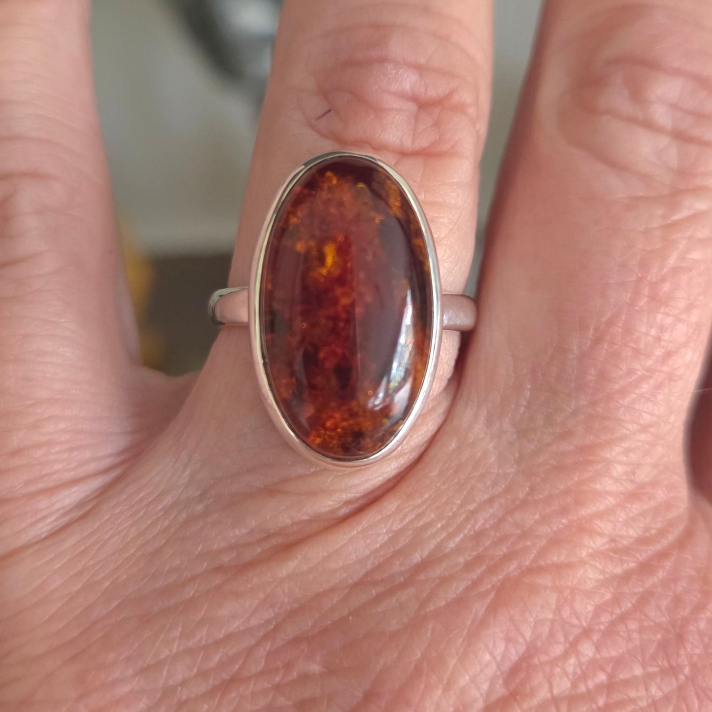 Amber Ring - Size 10