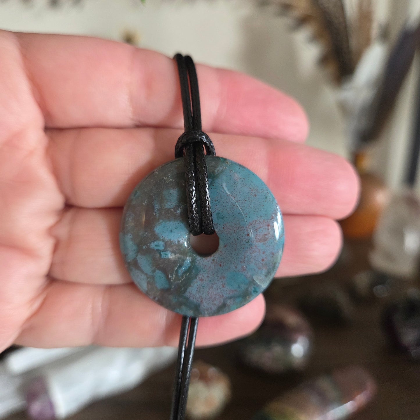 Crystal Donut Pendant