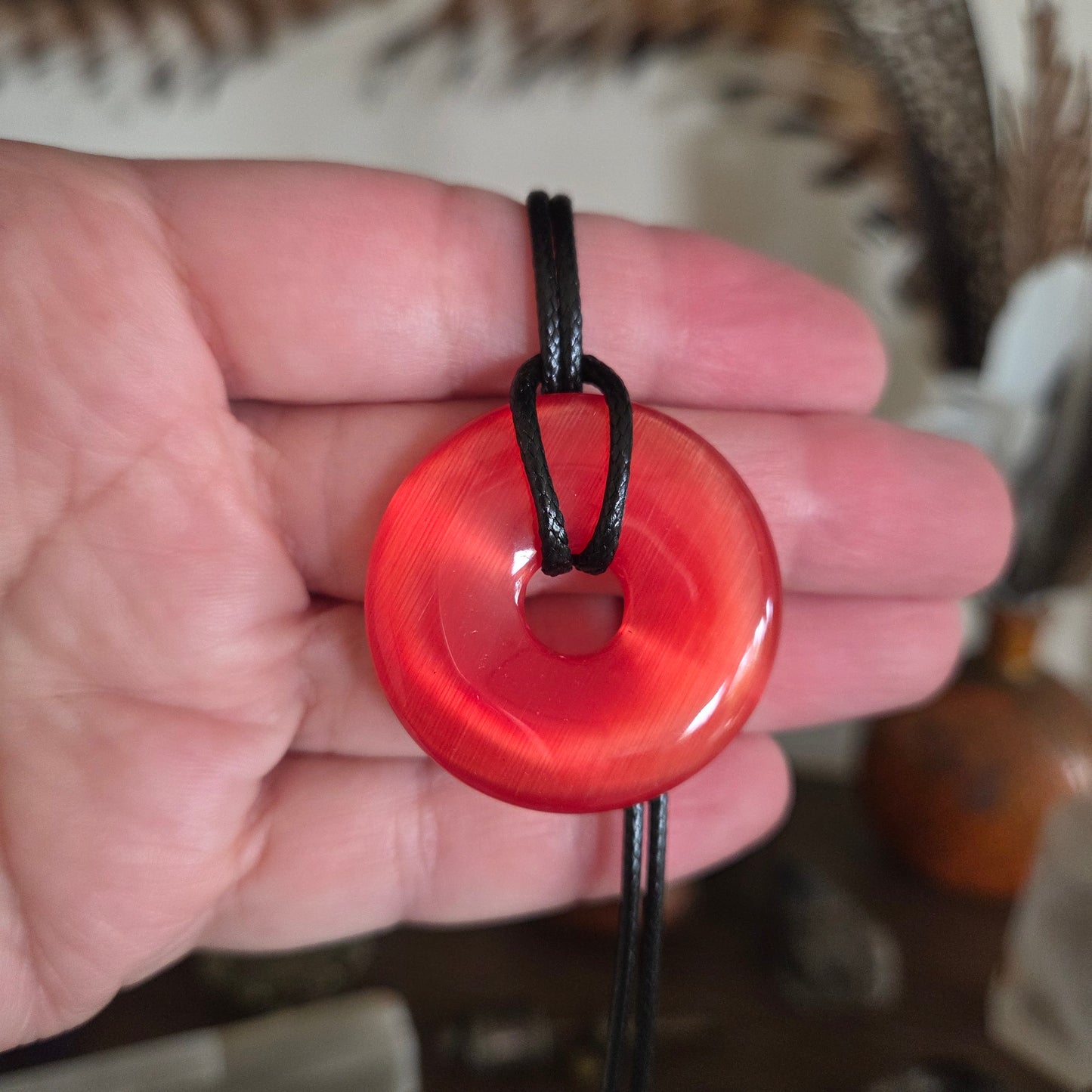Crystal Donut Pendant
