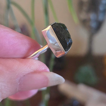 Green Tourmaline Ring Size 7