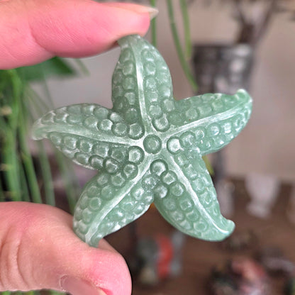 Green Aventurine Starfish