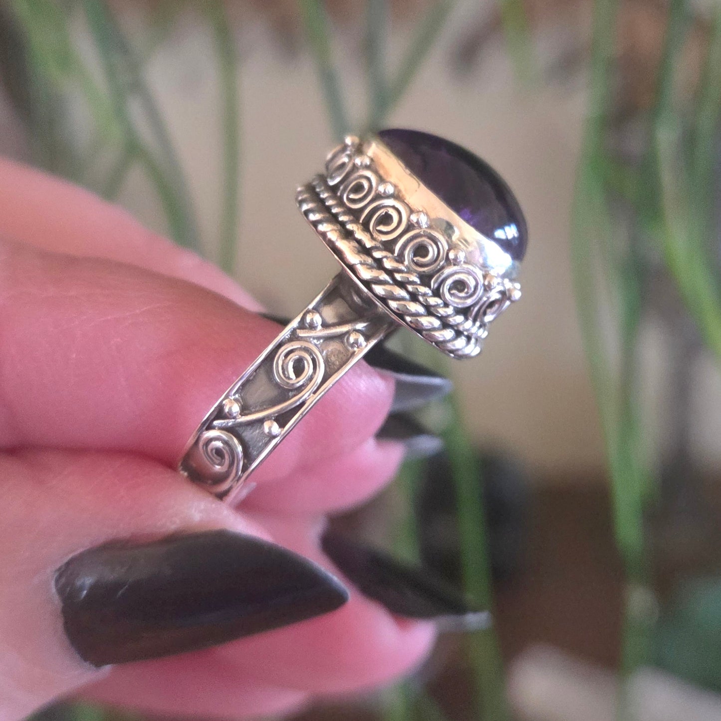 Amethyst Ring Size 8