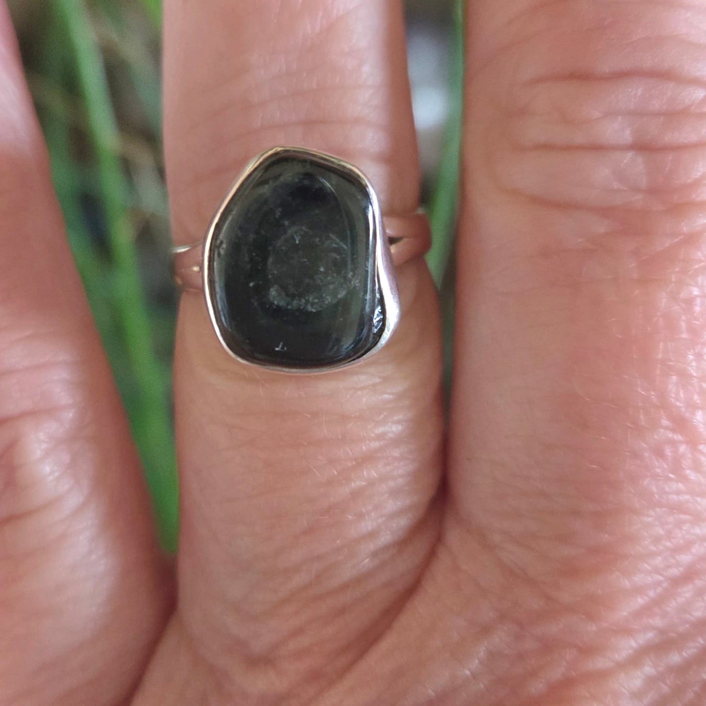 Green Tourmaline Ring Size 7