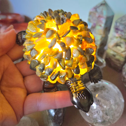 Bumblebee Jasper Turtle Lamp
