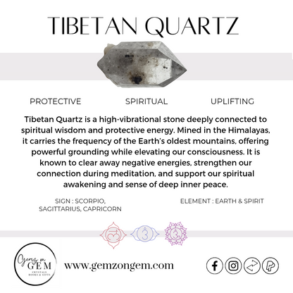 Ancient Tibetan Quartz Necklace 60cm