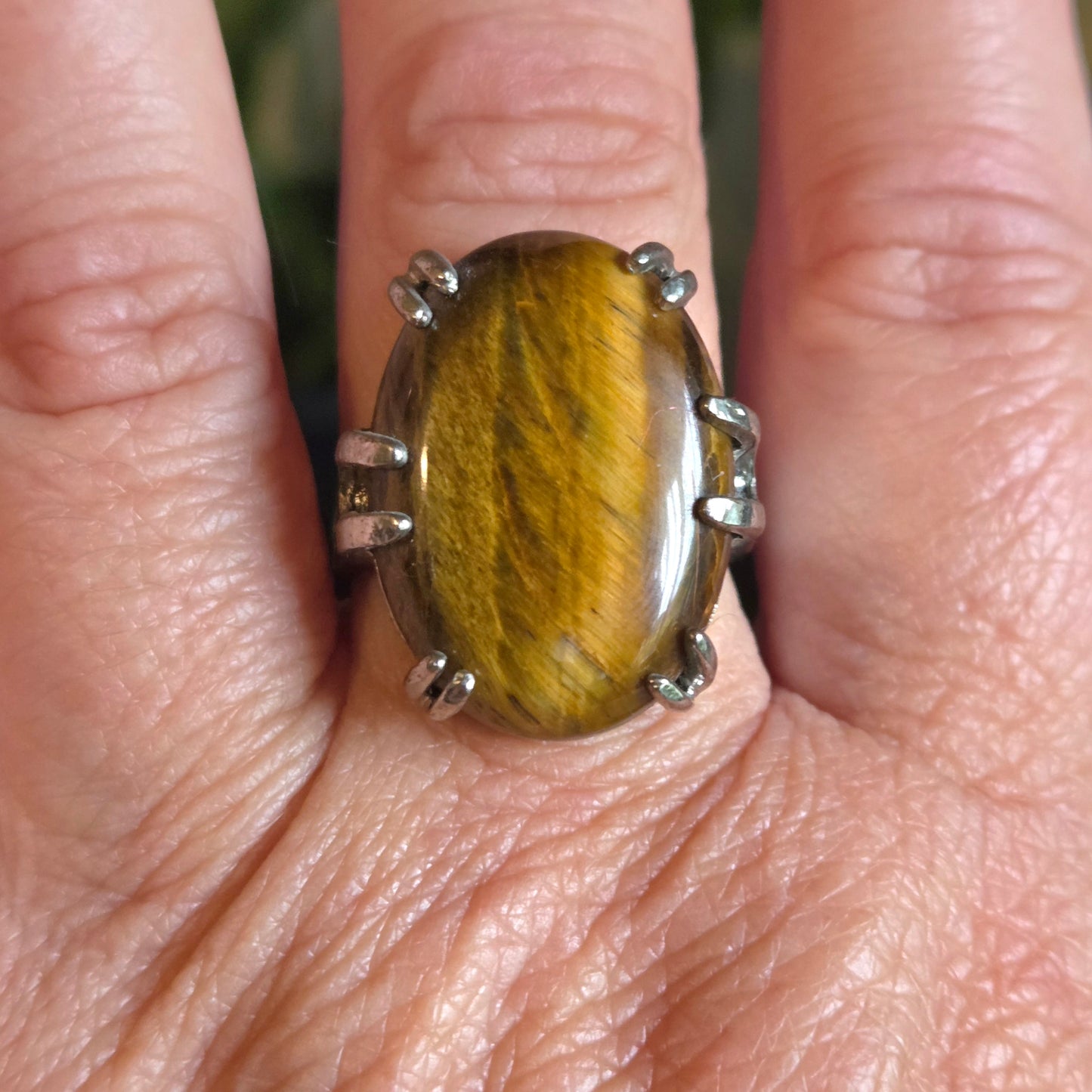 Tiger Eye Ring Size 11
